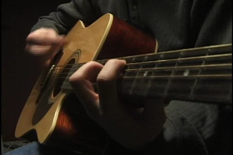Strumming Guitar 1 Stock-Footage 298452