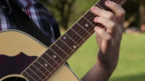 Strumming guitar Stock-Footage 45178255