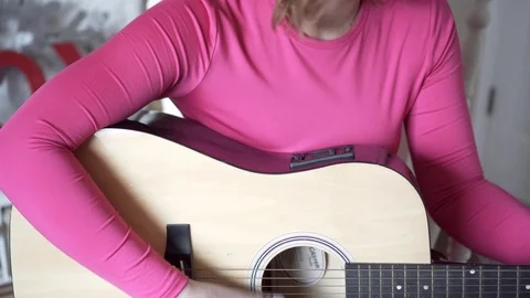 Strumming Guitar Stock Footage 122220722