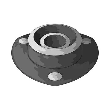 Strut mount illustration 스톡 일러스트