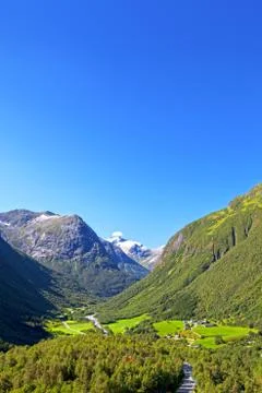 Stryn in Norway Stock Photos