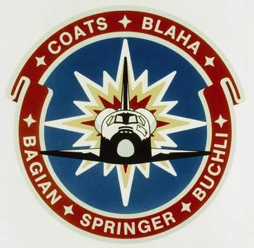 The STS-29 patch was designed to capture and represent the energy and dyna... Stock Photos