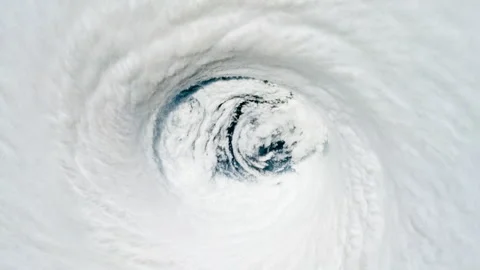 STS-65 Earth observation of Hurricane Emilia taken aboard Columbia Stock-Footage 240971089