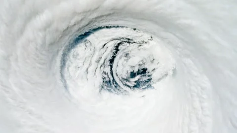  STS-65 Earth observation of Hurricane Emilia taken aboard Columbia  Stock Footage 240971815