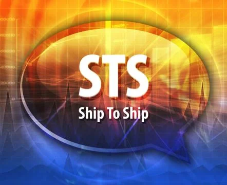 STS acronym word speech bubble illustration Stock Illustration