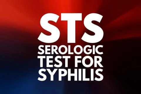 STS - Serologic Test for Syphilis acronym, medical concept background Stock Illustration