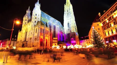 The St.Stephen's Cathedral in Vienna Stock-Footage 45978403