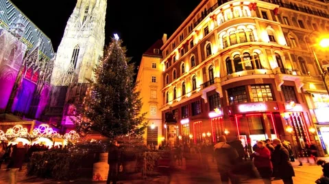 The St.Stephen's Cathedral in Vienna Video stock 46880511