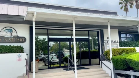 Stuart City Hall, Florida Stock Footage 274028185