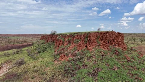 Stuart Highway Lubra's Lookout between Tennant Creek and Mataranka Stock Footage 302194107