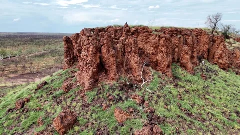 Stuart Highway Lubra's Lookout between Tennant Creek and Mataranka 스톡 동영상 304545889