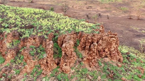 Stuart Highway Lubra's Lookout between Tennant Creek and Mataranka 스톡 동영상 304547754