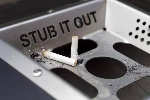 Stub it out Foto stock