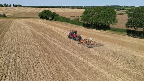 Stubble Cultivations Stock Footage 202320510