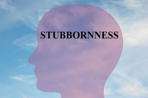 Stubbornness - personality concept Stock Illustration