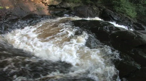 Stubbs Falls in Arrowhead Park Stock Footage 666820