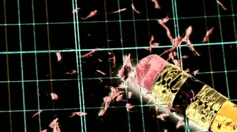 Stubby pencil on accounting ledger paper Stock Footage 21304341