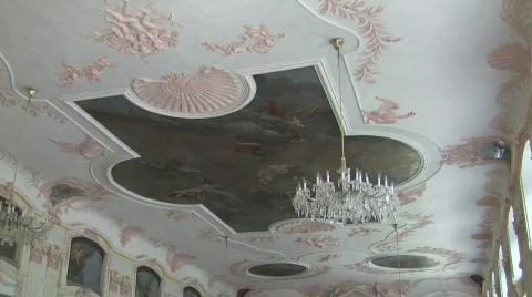 Stucco ceiling zoom Stock Footage 749007