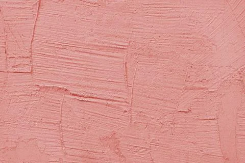 Stucco plaster surface background texture of red painted cement, concrete wal Stock Photos