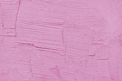 Stucco plaster surface background texture of pink painted cement, concrete wa Stock Photos