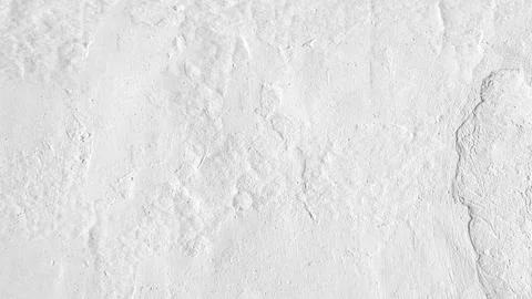 Stucco plaster wall background texture of white painted cement, concrete wall Stock Photos