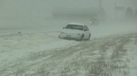 Stuck in a Ditch Stock Footage 54757207