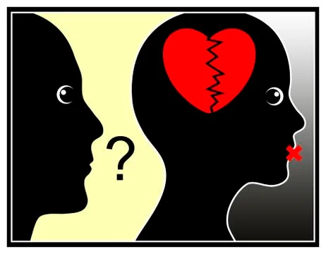 Stuck on hurt Stock Illustration