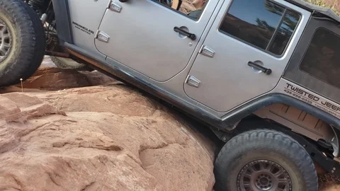 Stuck Jeep Rubicon Stock Footage 118087186
