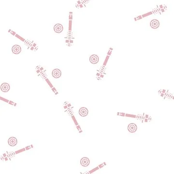 Stud anchor glyph seamless pattern Stock Illustration