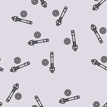 Stud anchor line seamless pattern 스톡 일러스트