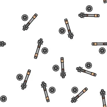 Stud anchor vector seamless pattern 스톡 일러스트