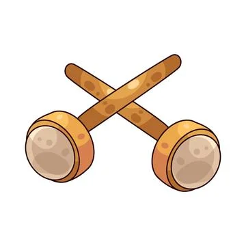 Stud earrings illustration Stock Illustration