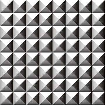 Studded, pointed background, seamless pattern. Vector. Stock Illustration