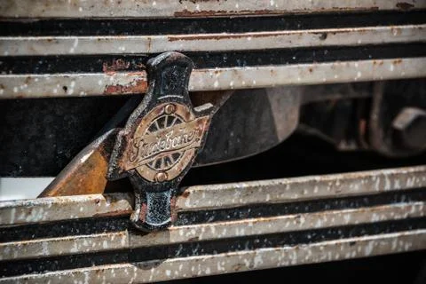 Studebaker Front Bumper Emblem Stock Photos