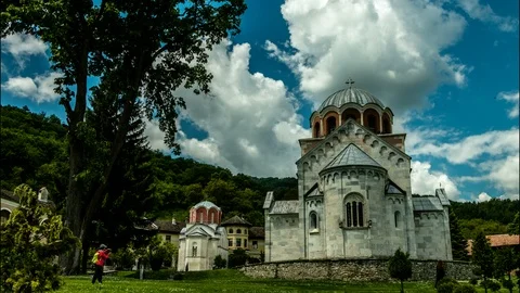Studenica Monastery 4k 25 Stock Footage 109362296