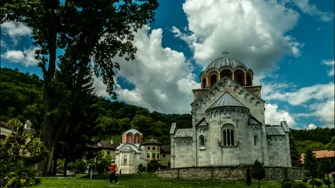 Studenica Monastery 4k 29 Stock Footage 109363162