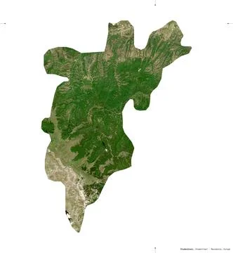 Studenicani, Macedonia. Sentinel-2 satellite imagery Stock Illustration