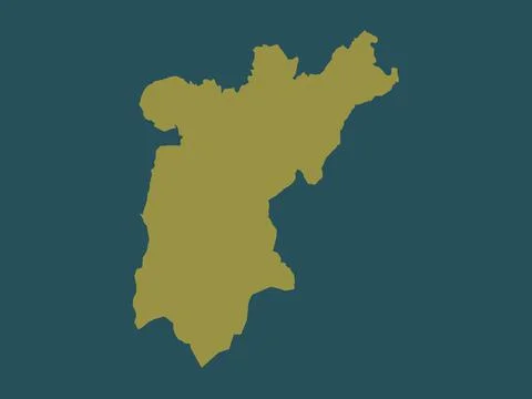 Studenicani, Macedonia. Solid color shape Stock Illustration