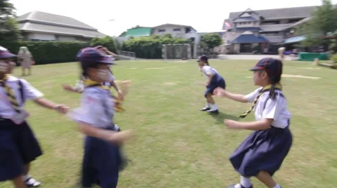 Student 7-8 years old, Scout in adventure activities, Scout Camp Stock Footage 68857093
