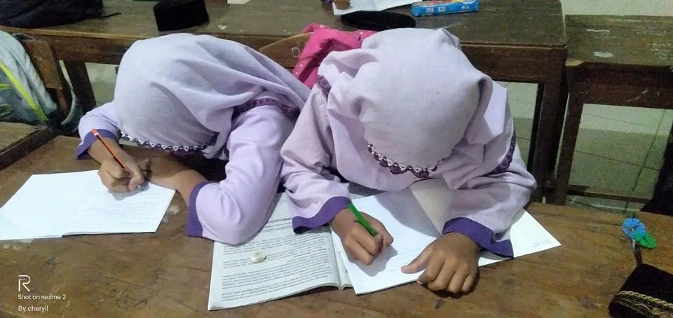 The student active learning Foto stock