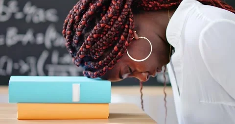 Student After Algebra Math Test Stock Footage 240658955