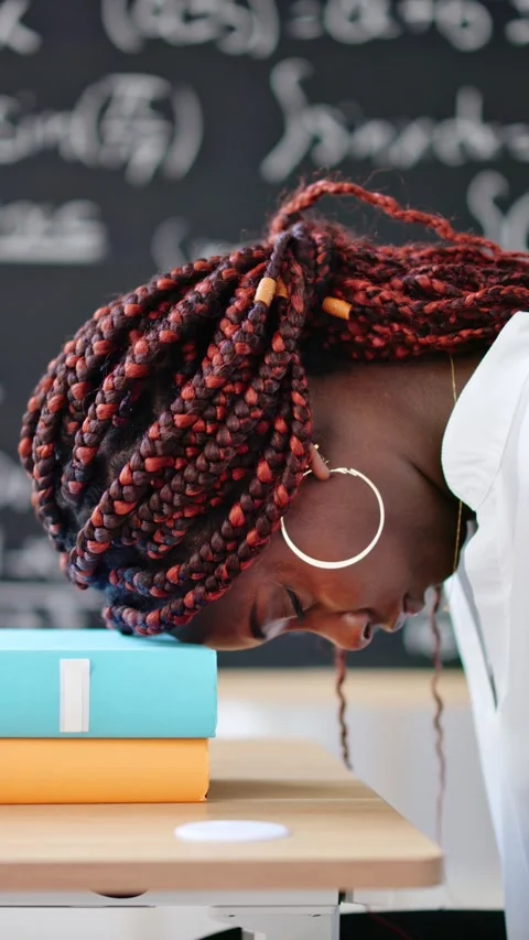 Student After Algebra Math Test Stock Footage 240664257