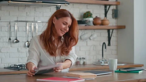 Student after remote course Stock Footage 219306991