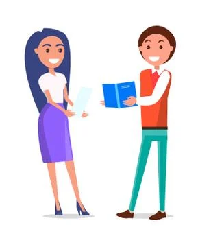 Student Answer Professors Question Vector Isolated Stock Illustration
