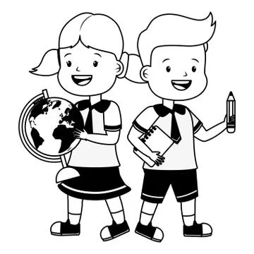 Student back to school Stock Illustration