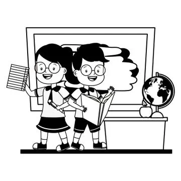 Student back to school 库存插图