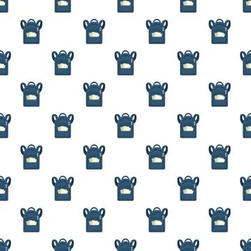 Student backpack pattern seamless vector 스톡 일러스트