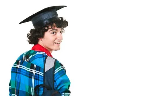 Student with backpack Stock Photos