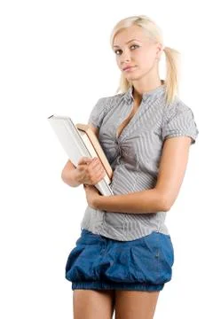 Student with book Foto stock