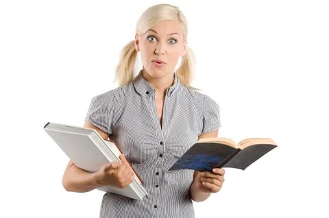 Student with book Stock Photos